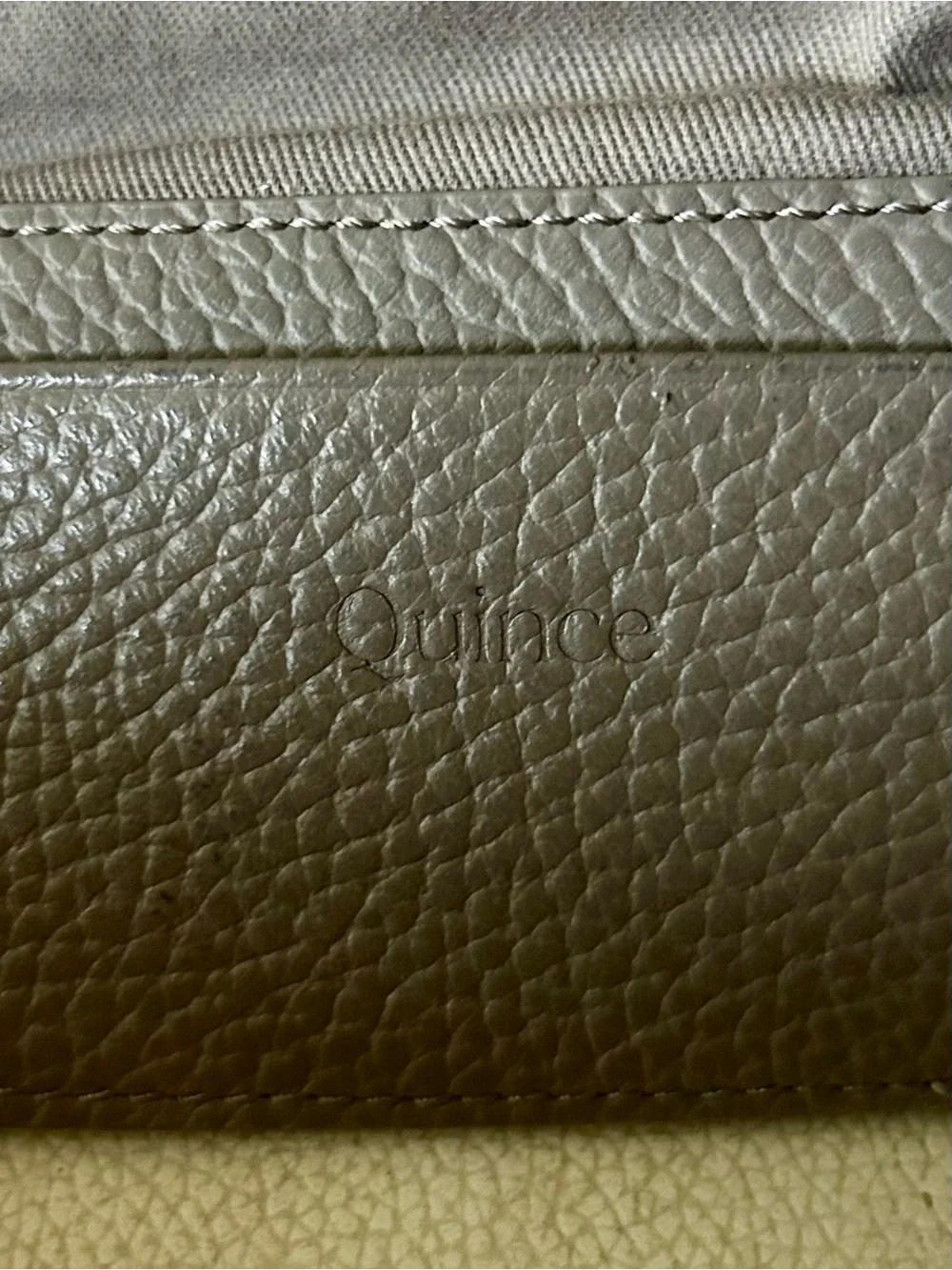 Quince Taupe Pebbled Leather Crossbody Belt Bag - Picture 6 of 6
